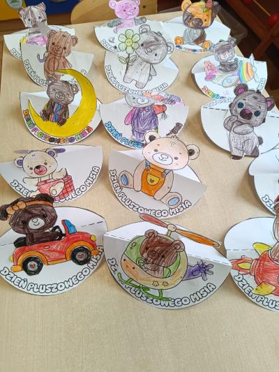 Prace plastyczne - misie.