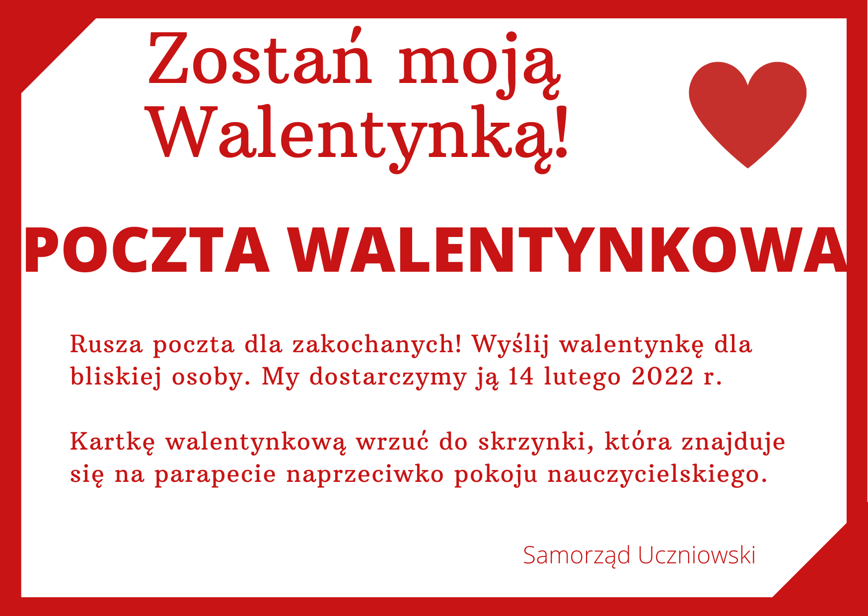 Zostań moją WALENTYNKĄ!