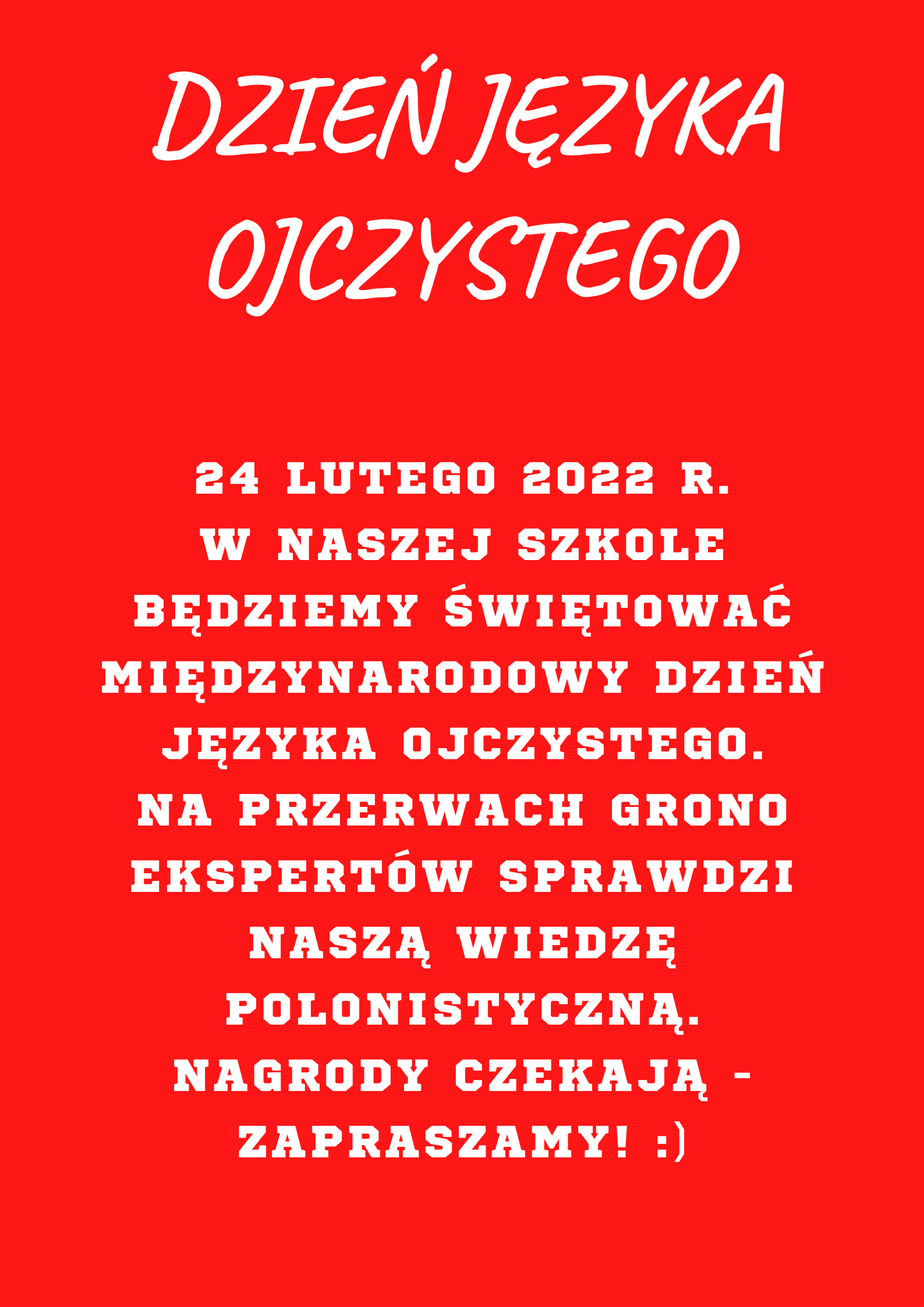 Dzień Języka Ojczystego