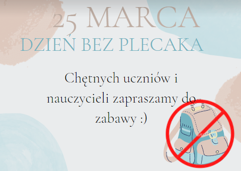 Dzień Bez Plecaka